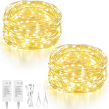 Mlambert LED Fairy Lights Battery Operated – Flameless String Lights Safe for Kids Bedroom and Nursery, Cool-Touch Rechargeable Nightlight