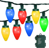Lumifye Waterproof C7 LED String – Camping and Backyard Ambiance, 60 Bulbs on a Cordless 21.3 ft Strand