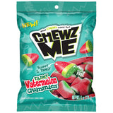 ChewzMe Sour Watermelon Gummy Candy Stocking Stuffer and Birthday Party Treat, Gluten-Free Cane Sugar Snack, 6 oz Bag
