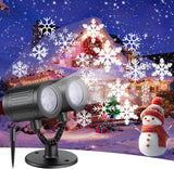 LuminaGlow Outdoor Snowflake Projector – Weatherproof Yard & Garden Accent Light with Auto Timer for Lawns, Patios, and Backyard Gatherings