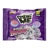 ChewzMe Gummy Brains – Hygienic Single-Serve Wrapped Candy for Large Group Events, Classroom Parties, and Neighborhood Trick-or-Treat Bowls