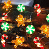 [BRAND] Kids Room Christmas String Lights with Santa Snowflake Shapes – Safe, Cool, and Timer-Controlled Night Light