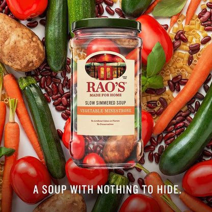 Rao's Homemade Vegetable Minestrone Soup, 16oz – Quick Work-from-Home Lunch Between Meetings