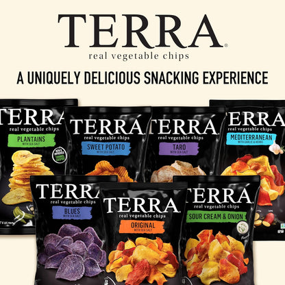 Terra Veggie Chips – Portable Hiking Trail Snack, Original Sea Salt 5 oz