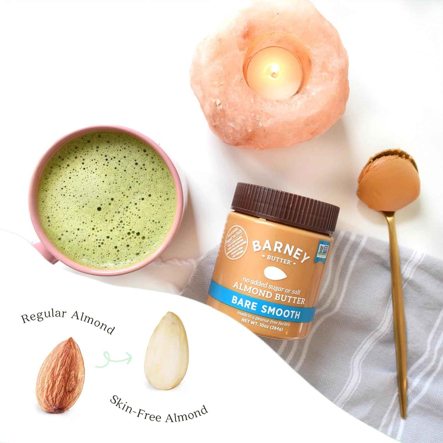 Barney Butter Almond Butter – Allergy-Friendly Bare Smooth Spread for Kid Snacks and Family Kitchen