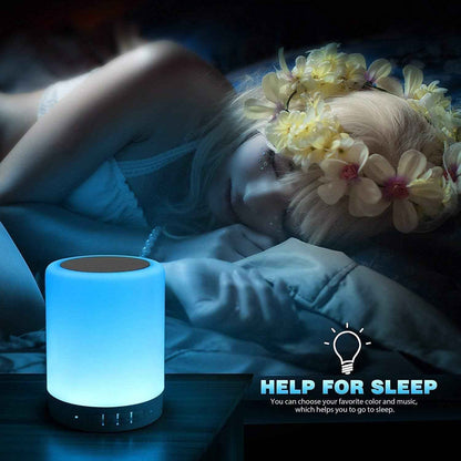 Elecstars Waterproof Bluetooth Speaker Lamp - Portable Patio Table Light with 6 Colors, Rechargeable 10-Hour Battery for Outdoor Dining and Backyard
