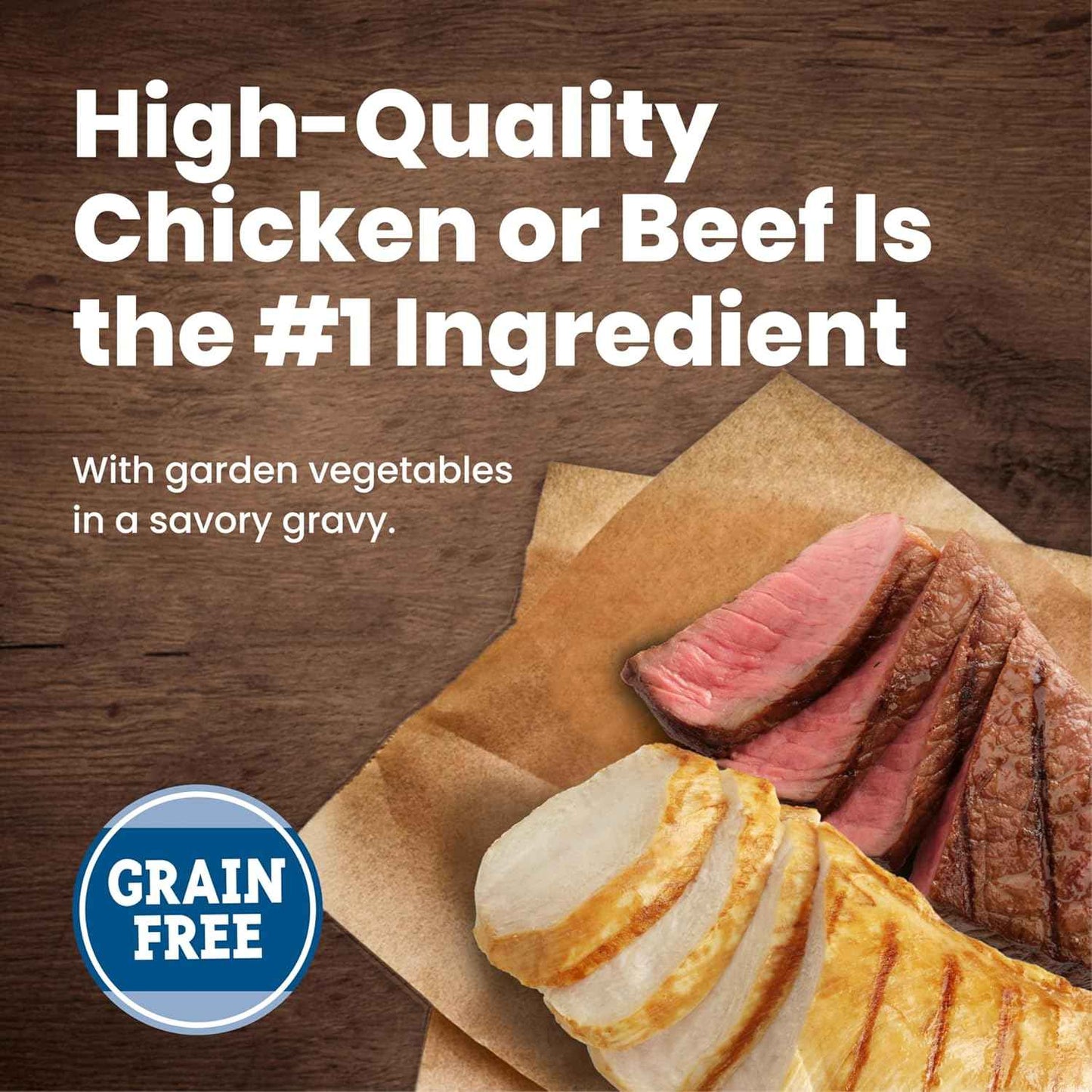 Blue Buffalo Blue's Stew Hearty Beef & Country Chicken Canned Dog Food, Vet-Formulated with No By-Products or Fillers