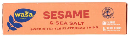 Wasa Rosemary and Sea Salt Crispbread Thins – 25% Daily Whole Grains Per Serving for Health-Conscious Snack Rituals