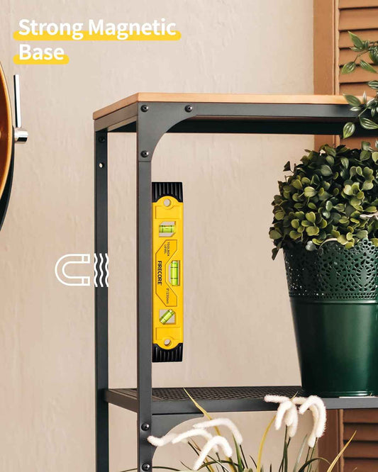 Firecore Compact Magnetic Level 9 in – Quick Angle Reference for Carpenters and Masonry Job Sites