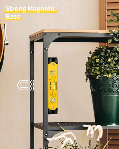 Firecore Compact Magnetic Level 9 in – Quick Angle Reference for Carpenters and Masonry Job Sites