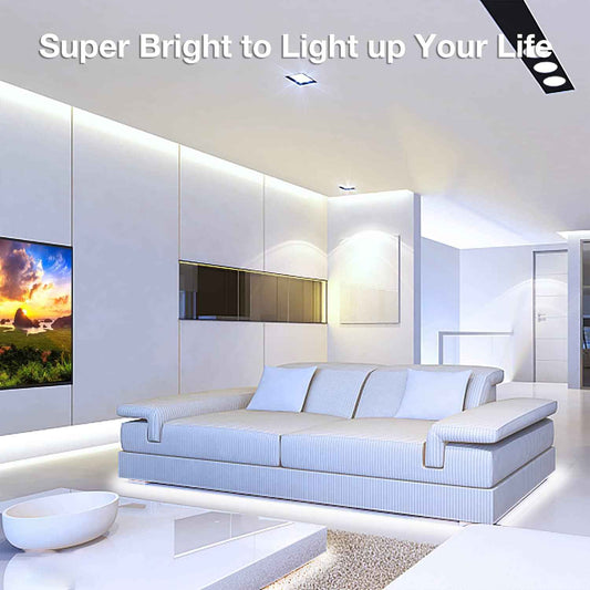 DAYBETTER COB LED Strip – Home Office Bias Lighting for Focused Work Sessions, 16.4 ft Dimmable