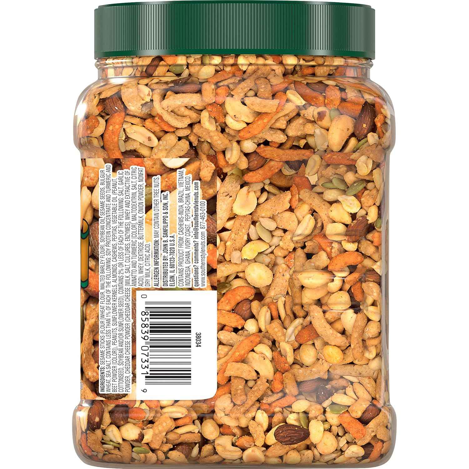 Southern Style Nuts Gourmet Hunter Trail Mix, 23 oz Resealable Canister – Portable Hiking & Camping Snack for Trails, Tents, and Road Trips