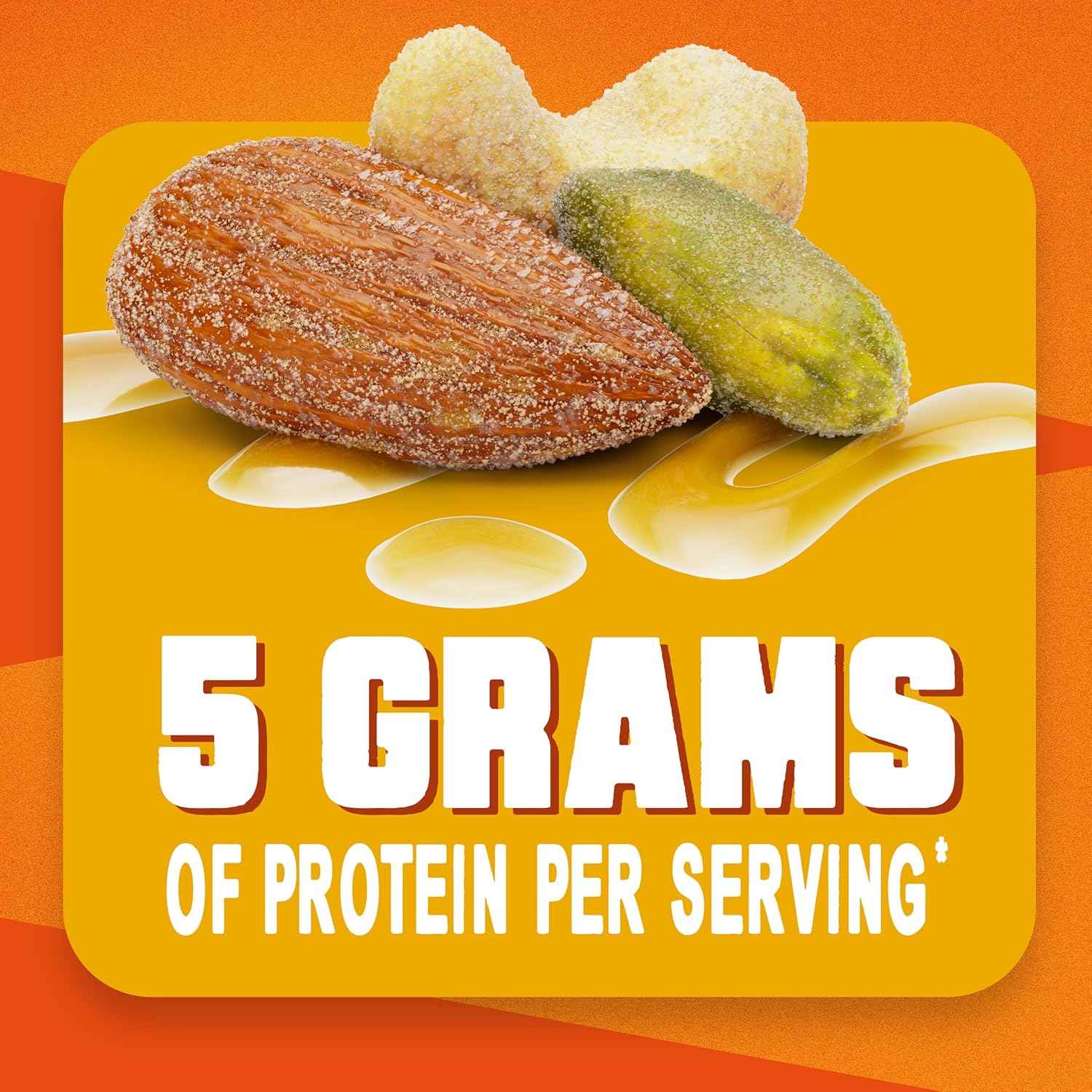 Blue Diamond Almonds Sweet Honey Roasted – Resealable Trail Snack for Backpacking and Road Trips
