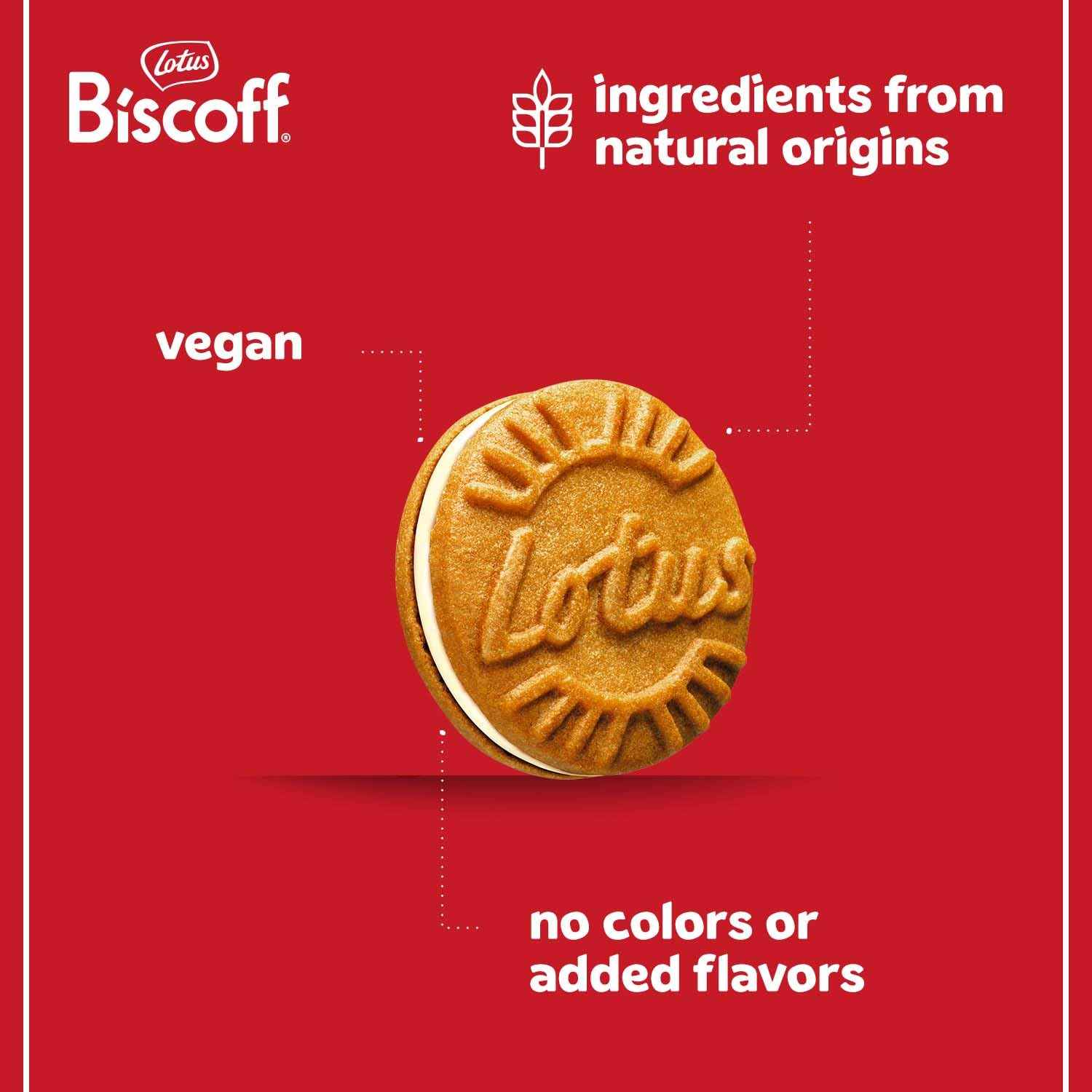 Lotus Biscoff Sandwich Cookies Vanilla – Plant-Based Vegan Snack for Stress-Free Indulgence, No Artificial Additives