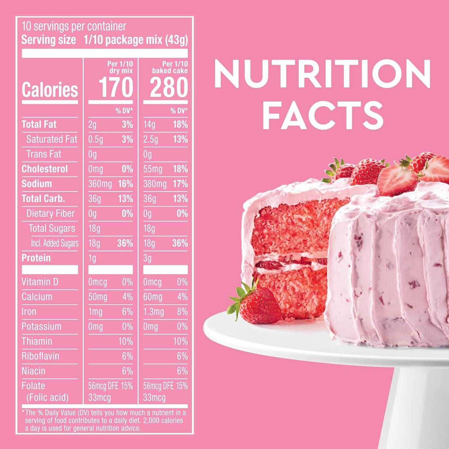Duncan Hines Signature Strawberry Cake Mix – Easy Family Birthday Dessert for Children's Celebrations
