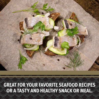 Brunswick Golden Smoked Herring Fillets – No-Prep Canned Seafood for Campsite and Trail Lunches