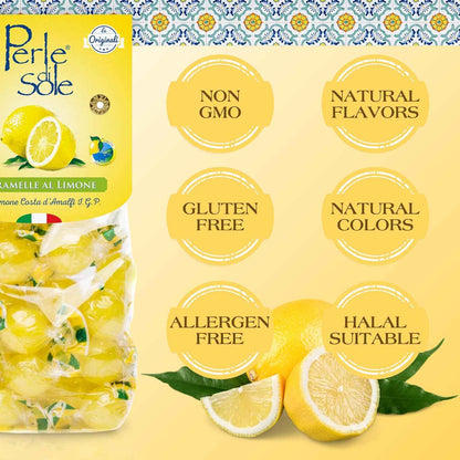 Perle di Sole Natural Essential-Oil Lemon Drops – Mindful Sucking Candy for a Calming Evening Ritual