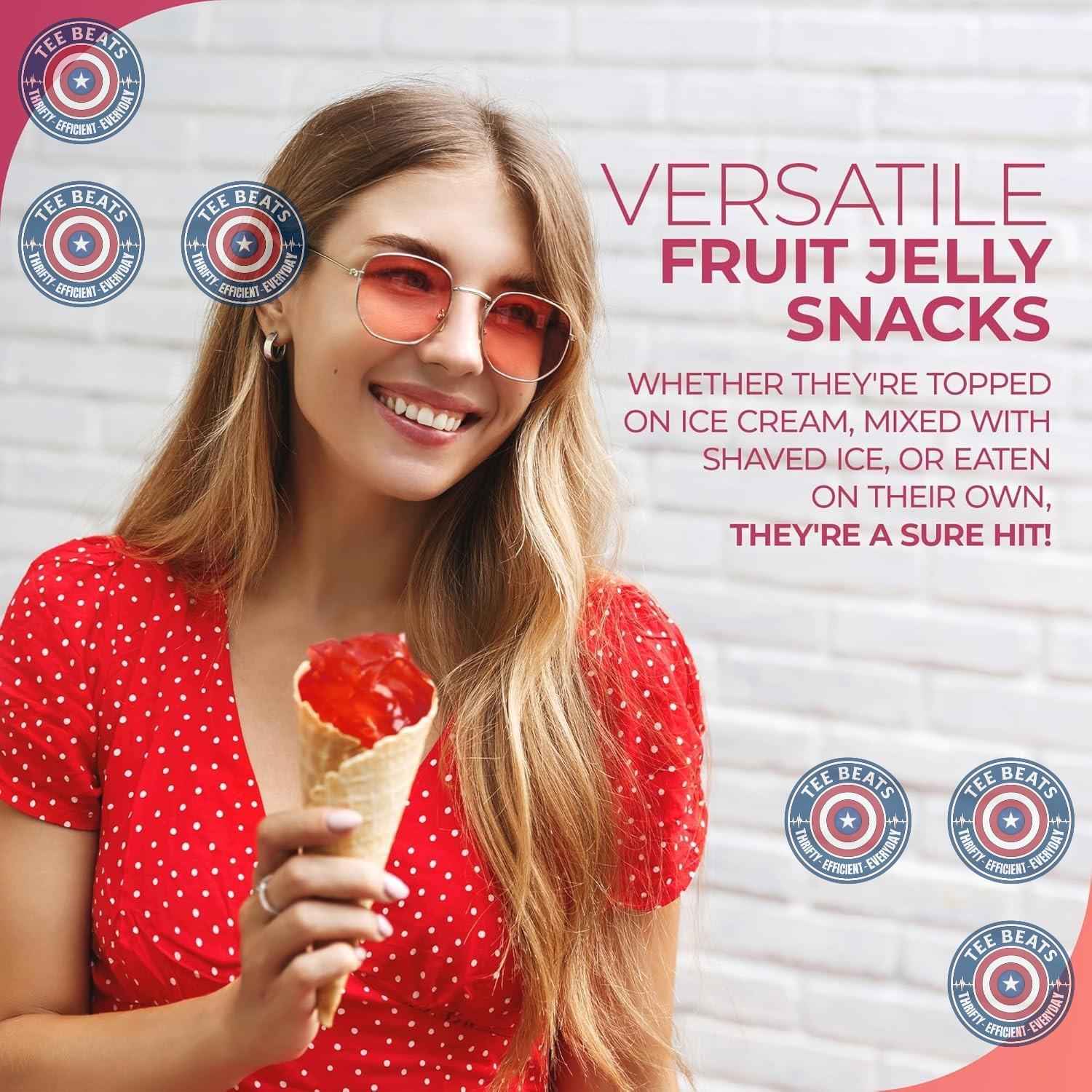 Fusion Select Lychee Coconut Jelly – Guilt-Free Low-Fat Snack for Mindful Wellness Routines, 14 oz Resealable Jar