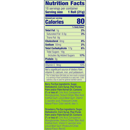 Fruit by the Foot Gluten Free Fruit Snacks – Cleaner-Label Pantry Snack with Vitamin C, 6 Pouch Variety Pack