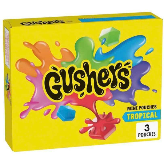 Gushers Tropical Mini Pouches – Individually Wrapped Snacks for Soccer Practice and Park Outings