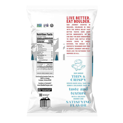 Boulder Canyon Avocado Oil Potato Chips – Clean After-School Snack Bowl Pick for Kids, 6-Pack Single Serve