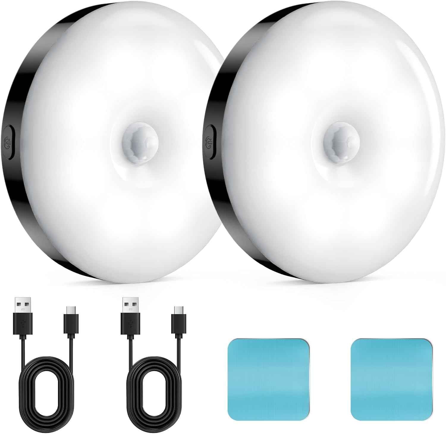 Briidea Glow Night Light – Child Safe Puck Light for Nursery and Kids Bedroom Hallway