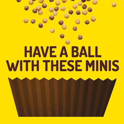 Reese's Puffs Minis Cereal, Fun Birthday Gift for the Chocolate Peanut Butter Fan, Family Size 19.8 oz Box