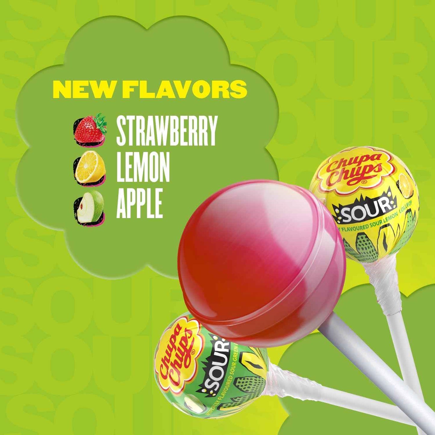 Chupa Chups Sour Lollipops – Grab-and-go Candy for Picnics, Hiking, and Outdoor Movie Nights