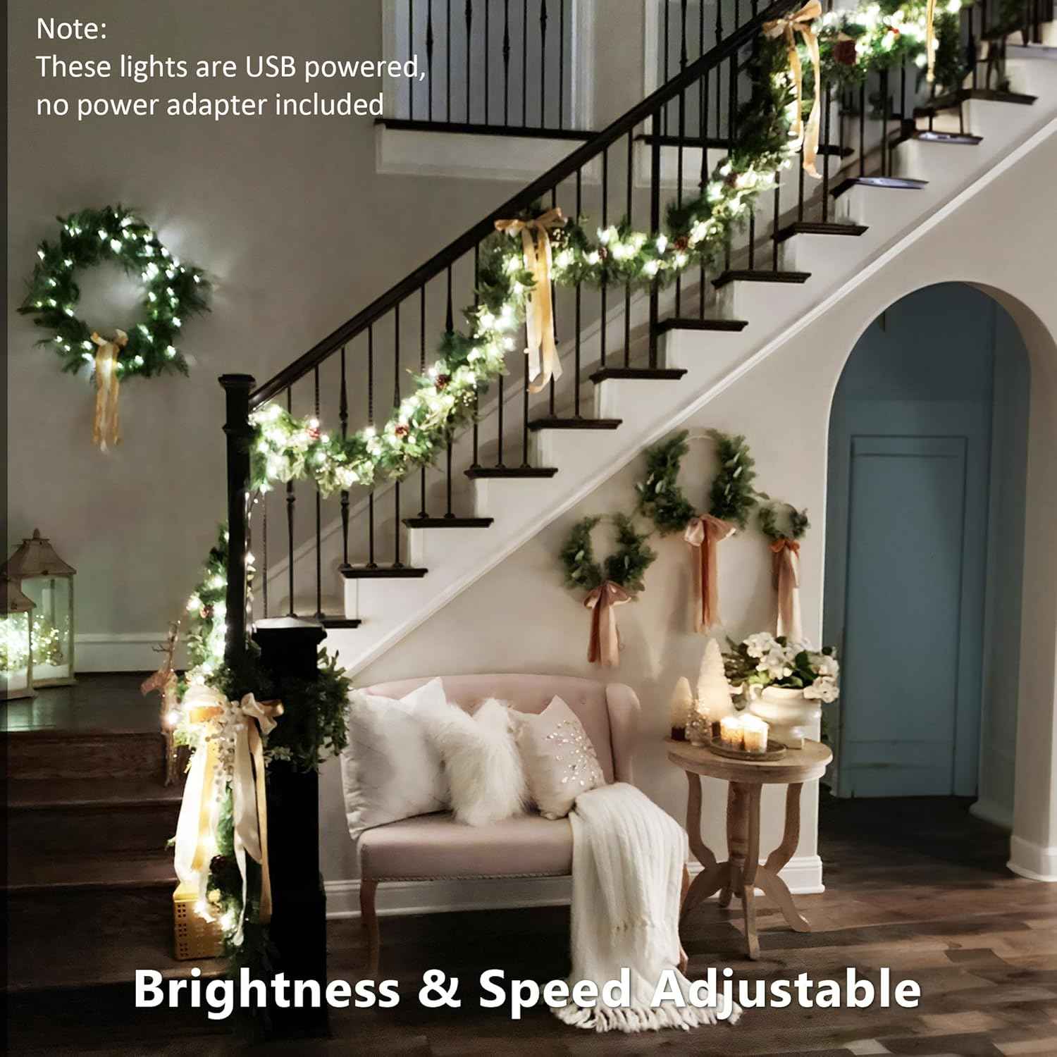 BrizLabs Color Changing Fairy Lights – Living Room Ambiance with 490+ Dynamic Modes
