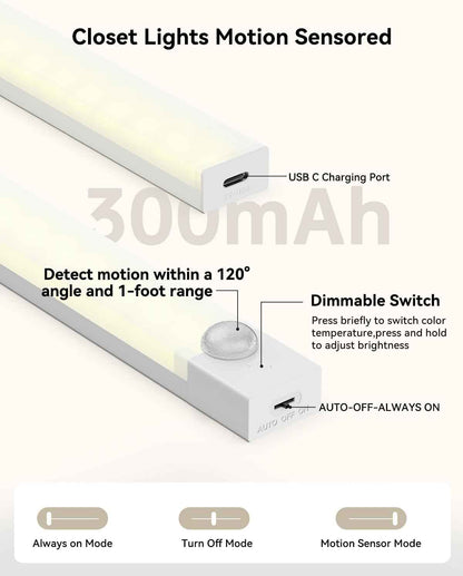 LuminWick Motion Light Set – Thoughtful Housewarming Gift for New Homeowners, 3 Pack