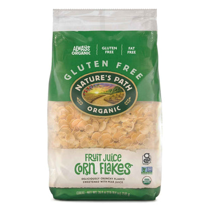Nature's Path Organic Fruit Juice Corn Flakes – Less-Waste Cereal for the Clutter-Free Pantry, Boxless Eco Pac