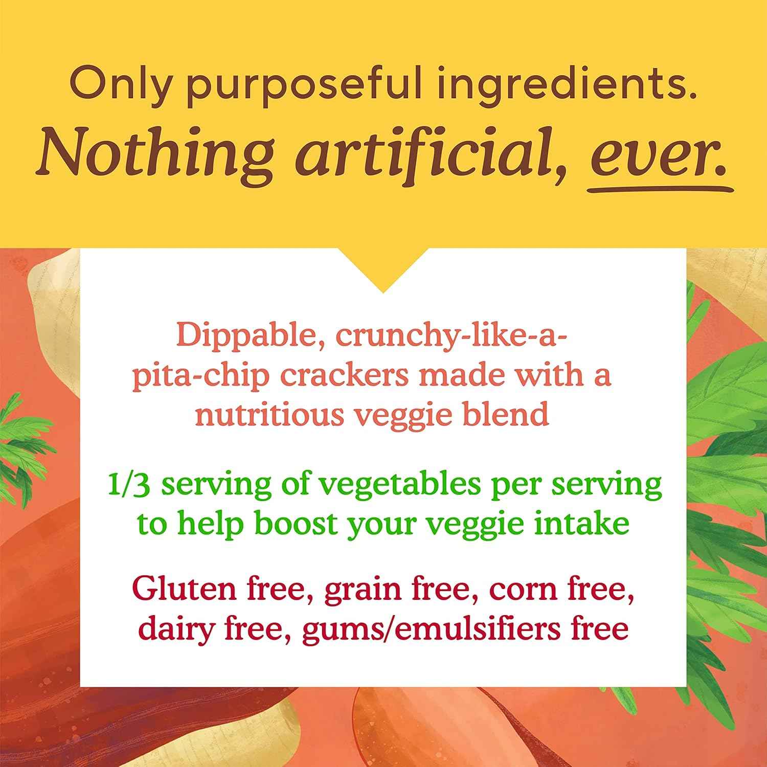 Simple Mills Veggie Pita Crackers, Himalayan Salt – Travel-Tote Pita Chips for Hiking, Picnics, and Outdoor Snacking