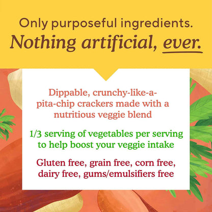 Simple Mills Veggie Pita Crackers, Himalayan Salt – Travel-Tote Pita Chips for Hiking, Picnics, and Outdoor Snacking