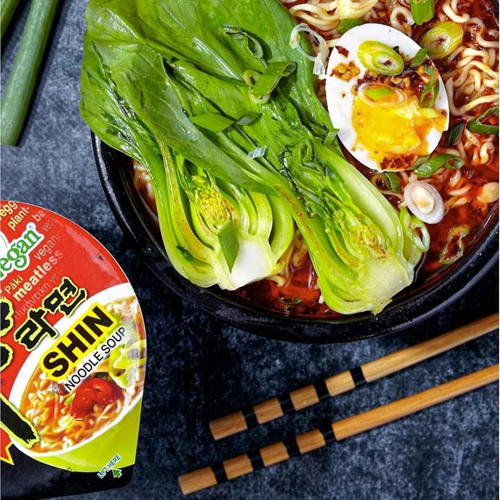 Nongshim Neoguri Spicy Seafood Cup – Pantry-Staple Instant Noodles for Focused Study Sessions and Late-Night Focus Fuel, 6-Pack