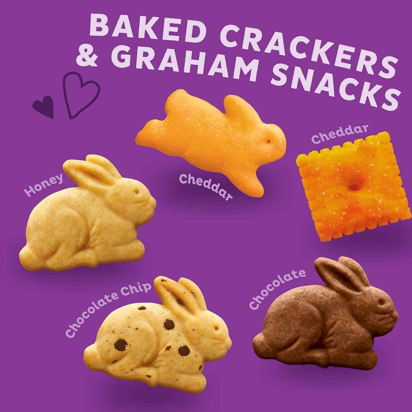 Annie's Organic Cheddar Bunnies, Bunny Grahams & Squares – After-School Snack Box for Picky Eaters