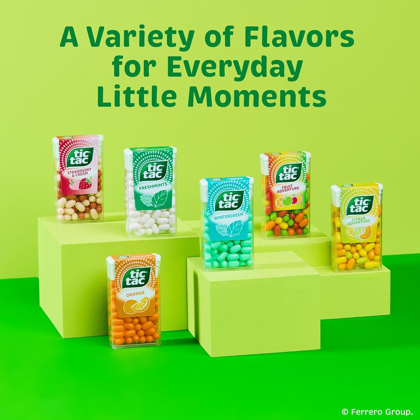 Tic Tac Fruit Adventure Mints – Soccer-Themed Birthday Party Favor Bag Stuffer for Kids, Bulk 12 Pack of 1 oz Flip-Top Boxes