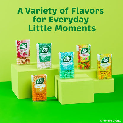Tic Tac Fruit Adventure Mints – Soccer-Themed Birthday Party Favor Bag Stuffer for Kids, Bulk 12 Pack of 1 oz Flip-Top Boxes