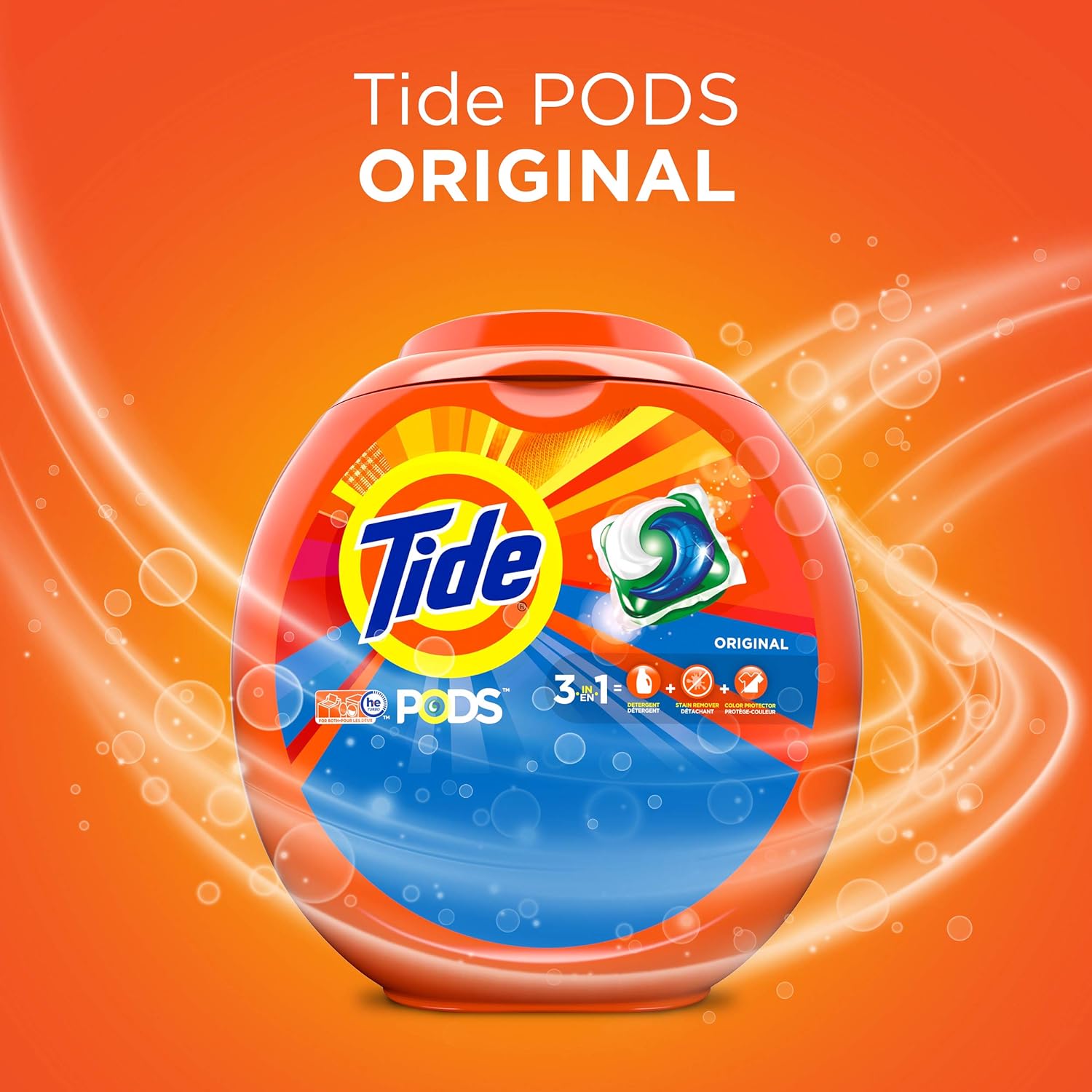 Tide PODS Concentrated Laundry Pacs for Uncluttered Laundry Closets – One Tub Replaces Bottles and Powder