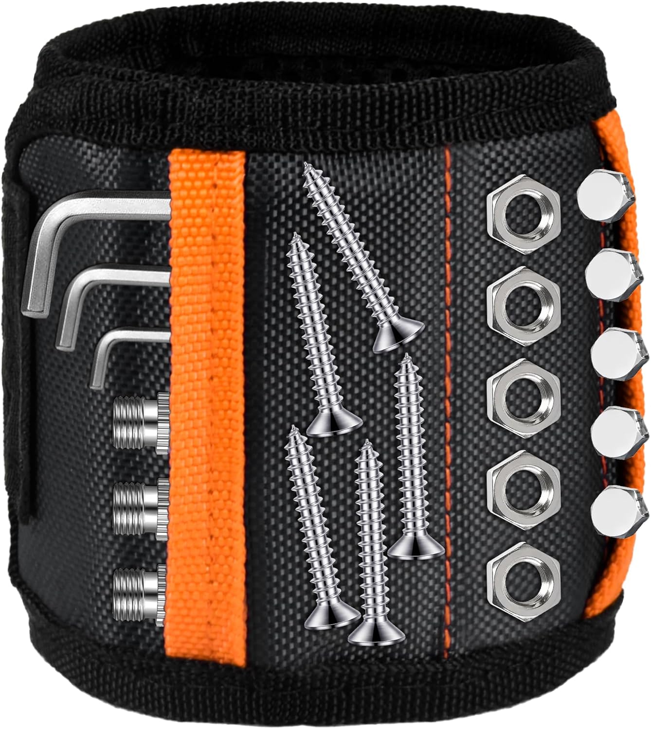 Tmacker Magnetic Wristband – Drop-Free Fastener Holder That Prevents Lost Screws in Hard to Reach and Elevated Work Areas