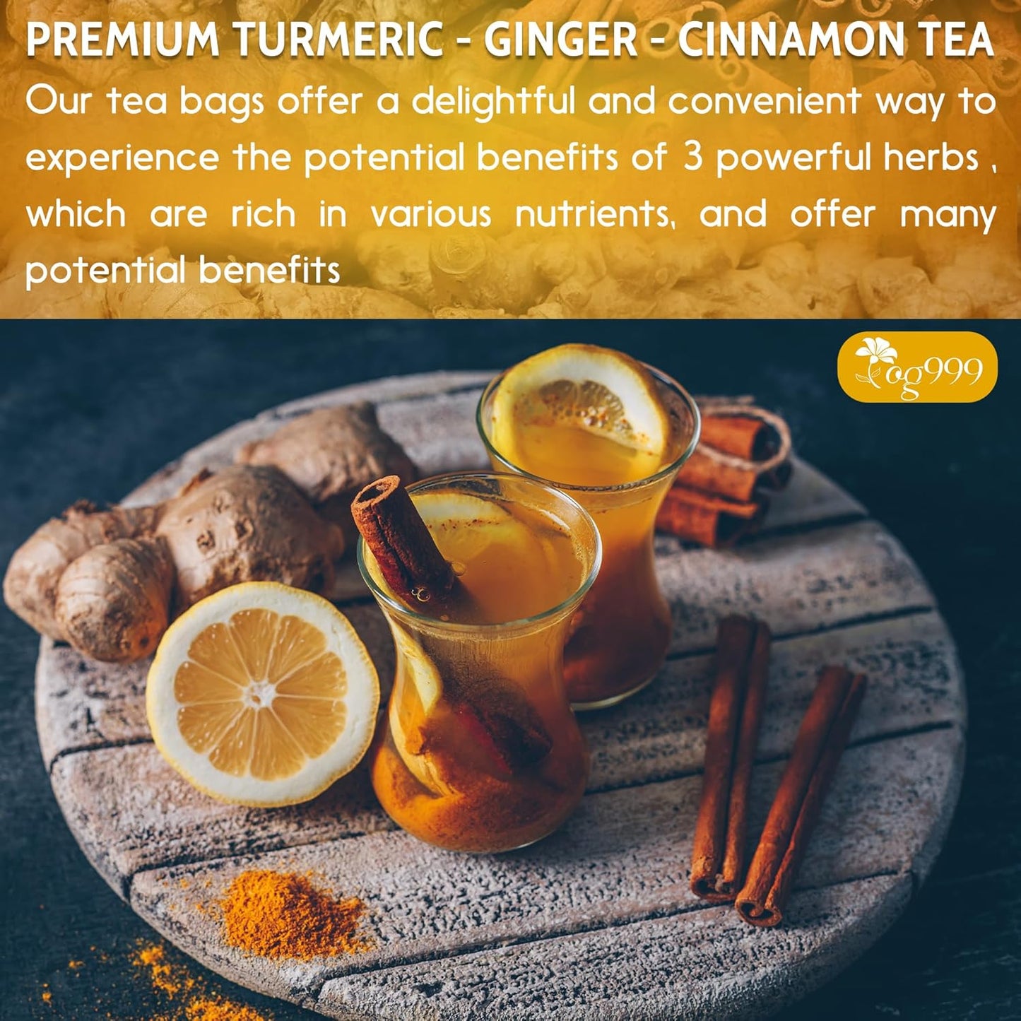 TOG999 Three-Ingredient Herbal Tea – Minimalist Pantry Staple for Less-is-More Wellness Routines