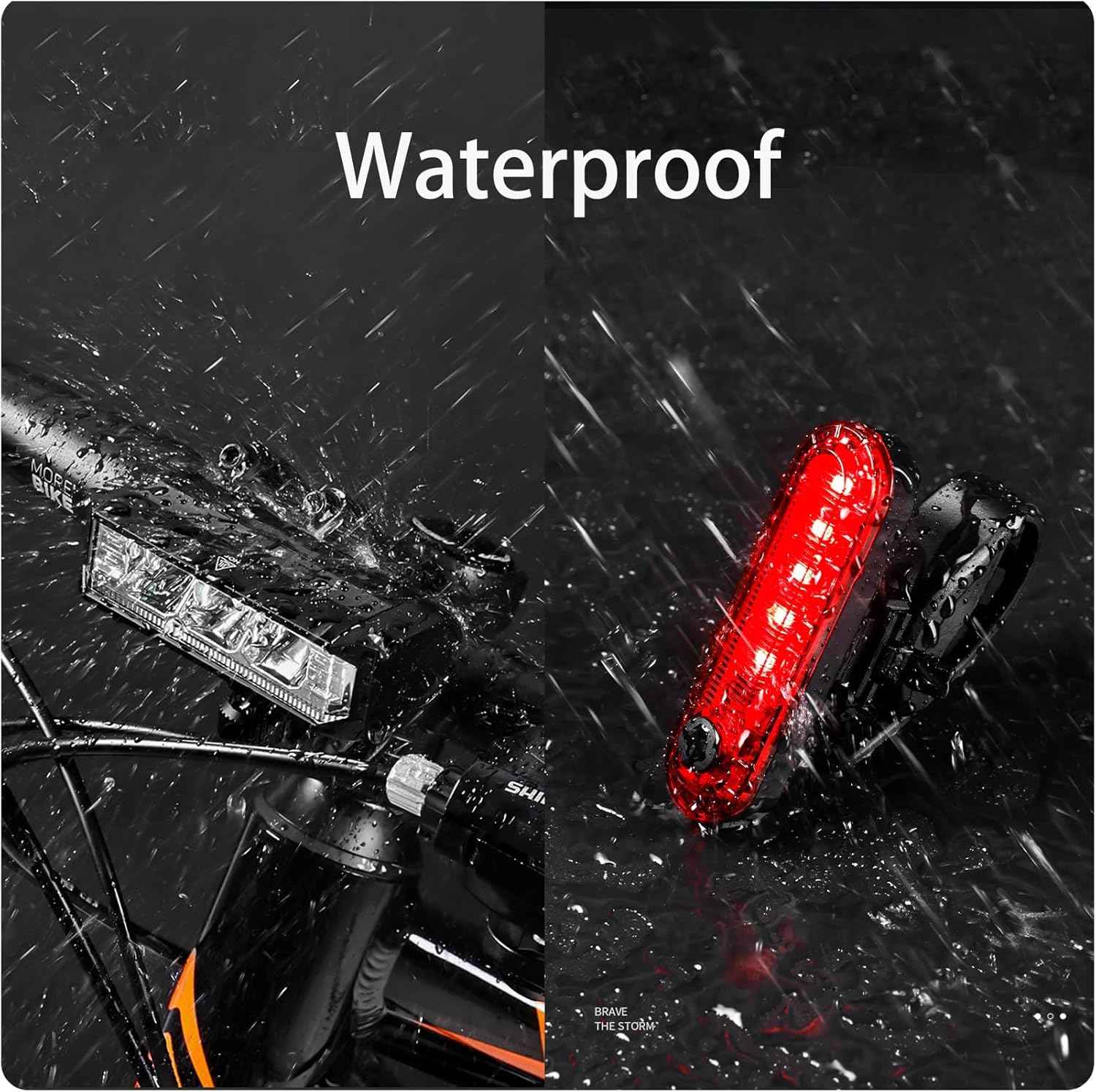 Luminoak Mountain Bike Light – High Beam Off-Road Bicycle Headlight Set for Rugged Trails and Forested Paths