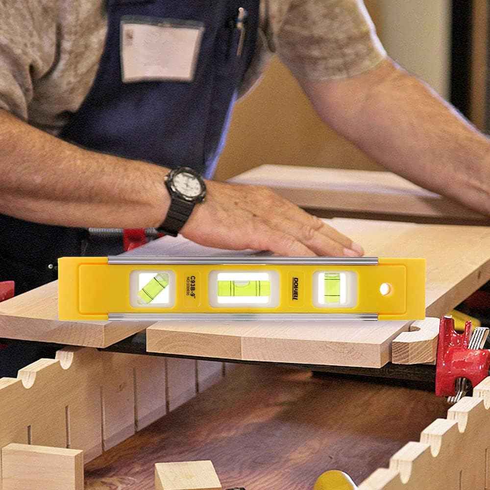 DOWELL 9 Inch Magnetic Torpedo Level – Single-Tool Solution for Uncluttered Home Workshops