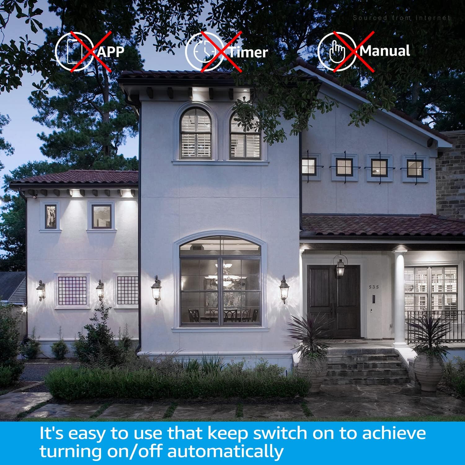 TORCHSTAR Dusk to Dawn LED Bulb – Set-and-Forget Outdoor Porch Lighting, One-Bulb Clean Design, Photocell Auto On/Off, 5000K Daylight, 4-Pack