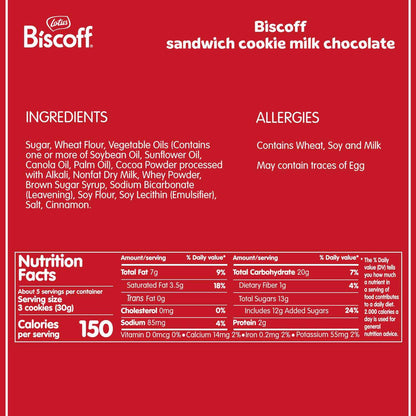 Lotus Biscoff Sandwich Cookies Vanilla – Elegant Housewarming Gift, European Belgian Treats for New Homeowners