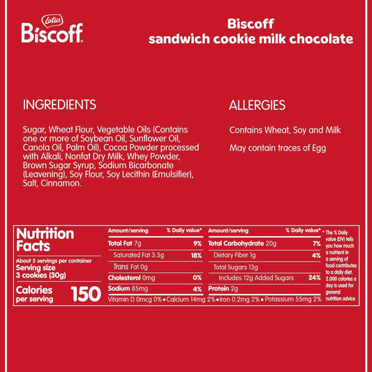 Lotus Biscoff Sandwich Cookies Vanilla – Elegant Housewarming Gift, European Belgian Treats for New Homeowners
