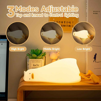 Cute Animal Lamp – Bedtime Wind-Down Light, Soft Silicone Squishy Lamp for Mindful Evenings