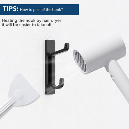 Towlz Rust-Proof Wall Hooks for RV and Camper Storage, Compact Adhesive Hooks That Withstand Travel Vibration