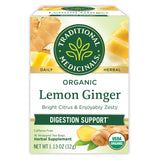 Traditional Medicinals Organic Lemon Ginger Tea – Holiday Gift Set for Her, the Caffeine-Sensitive Friend Who Loves Herbal Tea