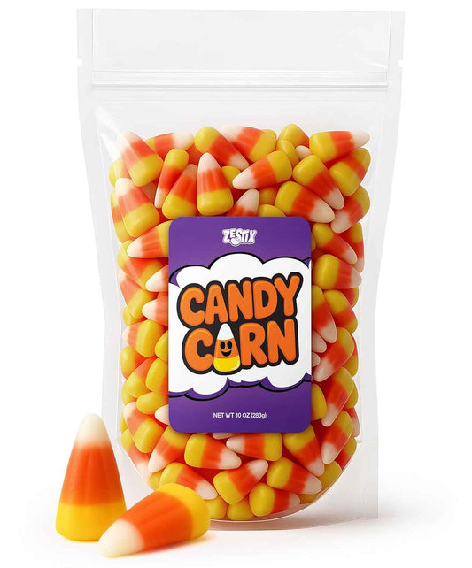 Zestix Candy Corn – Classic Tri-Color Treat Bag for Hostess Gifts, Stocking Stuffers, and Fall-Themed Gift Baskets