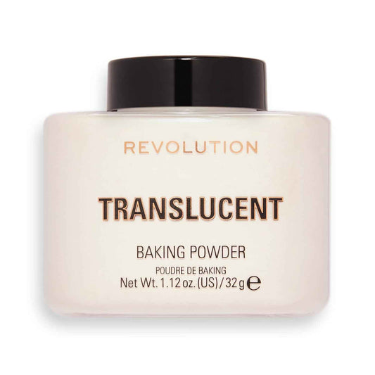 Revolution Loose Baking Powder – One-Jar Vanity Essential, Universal Translucent Setting Powder, 1.12 oz
